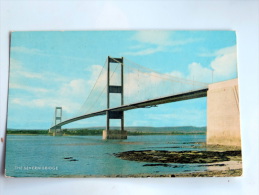 Carte Postale Ancienne : The Severn Bridge , Timbre 1976 - Glamorgan