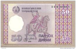 Tagikistan - Banconota Non Circolata Da 50 Dirams - 1999 - Tajikistan