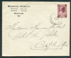 70 Centimes Joséphine-Charlotte Obl. Sc BINCHE Sur Lettre Du 20-VIII-1938 Vers Coxyde -  9316 - Lettres & Documents