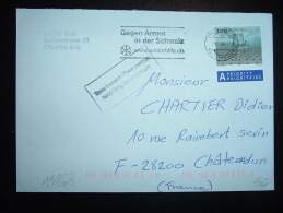 LETTRE POUR LA FRANCE TP PRIORITAIRE A OBL.MEC. 29.11.06 BRIEFZENTRUM 3900 BRIG + GRIFFE TAXE PERCUE BRIG - Lettres & Documents