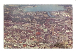 Cp, Etats-Unis, Syracuse, Air View Of The City Showing Onondaga Lake In Background, écrite - Syracuse