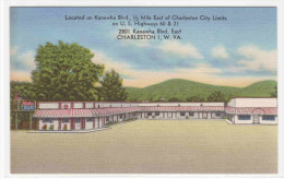 Ace Hotel Court Motel & Restaurant Charleston West Virginia Linen Postcard - Charleston