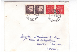 SUEDE - 1965 - ENVELOPPE Avec OBLITERATION Du CERCLE POLAIRE Pour MEAUX (FRANCE) - Autres & Non Classés