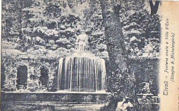 LAZIO ROMA TIVOLI FONTANA OVATA A VILLA D'ESTE - MICHELANGIOLO  CARTOLINA 1914 - Parks & Gardens