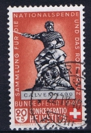 Switserland: 1940, Mi 366 A Braunlich Rot  Used I - Oblitérés