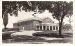 Fort Leavenworth KS Kansas, Building On Grounds, C1940s Vintage Real Photo Postcard - Altri & Non Classificati