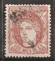 ESPAÑA 1870 - Edifil #108 - VFU - Usati