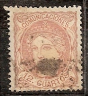 ESPAÑA 1870 - Edifil #113 - VFU - Usati