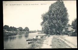 93 L'ILE SAINT DENIS / Le Quai Du Saule Fleuri / - L'Ile Saint Denis