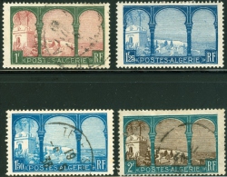 ALGERIA, COLONIA FRANCESE, FRENCH COLONY, 1926-1939, FRANCOBOLLI NUOVI (MLH*) E USATI, Scott 58,61-63 - Neufs