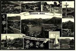 Gruss Aus Gmund Am Tegernsee  -  Mehrbild Ansichtskarte Ca.1960   (2458) - Bad Wiessee