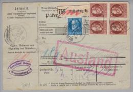 Heimat De Bay Weissenburg 1918-08-05 Paketkarte Nach Konstantinopel - Covers & Documents