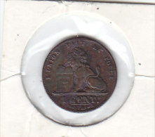 1 CENTIME Cuivre Léopold II 1907 FR - 1 Cent