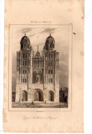 Gravure Sur Acier , XIX éme Siècle , 13 X 21 Cm  , église St MICHEL à DIJON   , Frais Fr : 1.60€ - Estampes & Gravures