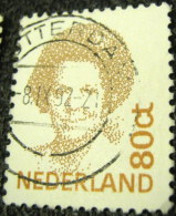 Netherlands 1991 Queen Beatrix 80c - Used - Used Stamps