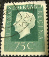 Netherlands 1972 Queen Juliana 75c - Used - Oblitérés