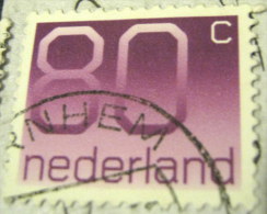 Netherlands 1991 Numeral 80c - Used - Used Stamps