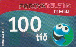 Faroe Islands, 100 Kr, Funny ´Face´, 2 Scans,    01.11.2005 - Féroé (Iles)