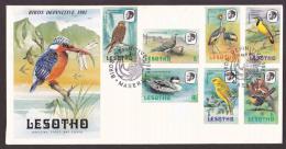 Lesotho - 1981 - Birds Definitive - Complete Set On 2 FDC´s - Lesotho (1966-...)