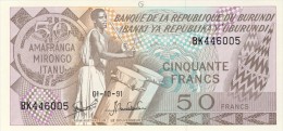 BILLET # BURUNDI # 50 FRANCS # 1991 # NEUF # PICK 28 - Burundi