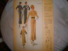 PLANCHE MODELL ROBE CHAPEAUX  ANNEE 30/40 - Other Plans