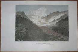 1889 Reclus Print KILAUEA VOLCANO, HAWAII ISLAND (#81) - Tappeti & Tappezzeria