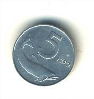 1979 LIRE 5 DA ROTOLINO REPUBBLICA ITALIANA  ARCH TECA - 5 Lire