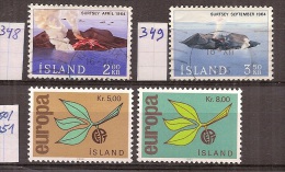 IJsland     Y/T   348 / 349  +  350 / 351    (0) - Used Stamps