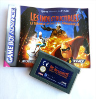 JEU NINTENDO GAME BOY  ADVANCE - Disney Pixar THE INCREDIBLES Rise Of The Underminer AVEC LIVRET - Game Boy Advance