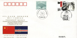 PFTN.WJ-63 CHINA-CAPE VERDE DIPLOMATIC COMM.COVER - Cartas & Documentos