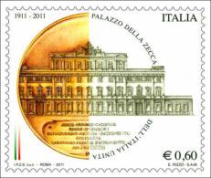 REPUBBLICA ITALIANA  ITALY   ANNO 2011  PALAZZO DELLA ZECCA NUOVI  MNH ** - 2011-20: Mint/hinged