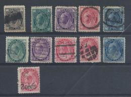 Canada Lot De 11 Timbres Ob Victoria 1897.99  C.26€ - Altri & Non Classificati