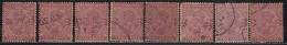 Shades Variety, 2as X 8 Diffferent Shade, King George V, Multi Star, British India Used 1926 - 1933, - 1911-35 King George V