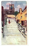 Art - Church Stairs Street, Scarborough, U.K. - Artist Signed Frank H. Mason - Scarborough
