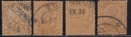 Shades Variety, 6a X 4 Diffferent Shade, King George V, Single Star, British India Used 1911 - 1922 - 1911-35 King George V