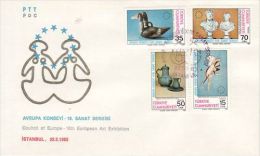 TURKEY 1983 EUROPEAN ART EXHIBITION  FDC - FDC