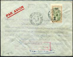 MADAGASCAR - N° 189 / LETTRE AVION, VOL CIRCULAIRE D´ASSOLANT, 28/10 - 1/11/1936, SIGNÉ J. ASSOLANT - SUP & RARE - Storia Postale