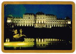 M37 Wien - Schloss Belvedere - Nacht Night Nuit Notte - Nice Stamps Timbres Francobolli / Viaggiata 1983 - Belvedere