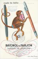 Roule Ta Bille    "   BAIGNOL  &  FARJON   "    -  Ft  =  21 Cm  X  13.5 Cm - Cartoleria