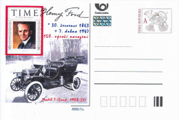 Czech Republic 2013 - 150 Years Anniversary Of The Birth H. Ford, Special Postal Stationery, MNH - Cartes Postales