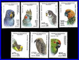MADAGASCAR 1993 BIRDS PARROTS SC# 1114-19 VF MNH - Collections, Lots & Series