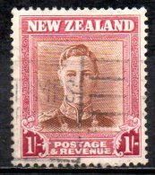 NEW ZEALAND 1938 King George VI - 1s. - Brown And Red  FU - Unused Stamps