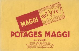 Potages   "  MAGGI  "              Ft  = 21 Cm  X  13.5 Cm - Potages & Sauces