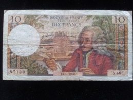 Billet 10 Francs "Voltaire"  -1969 B - 10 F 1963-1973 ''Voltaire''