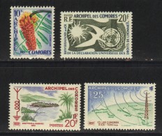 COMORES N° 15 à 18 * Charniéres Propres - Unused Stamps