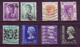 QUEEN ELIZABETH II-GEORGE VI-HONG KONG-LOT - Usados