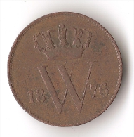 PAYS - BAS 1 CENT  1876 - 1849-1890 : Willem III