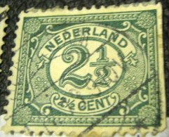 Netherlands 1899 Numeral 2.5c - Used - Usados