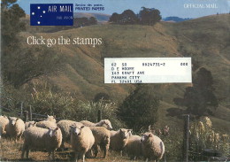 1986 Prepaid Envelope For Official Mail Of The Ausrtalia Post . Sheep Moutons - Enteros Postales