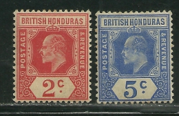 British Honduras        Set       SC# 72-73       Mint     SCV$ 18.75 - Honduras Británica (...-1970)